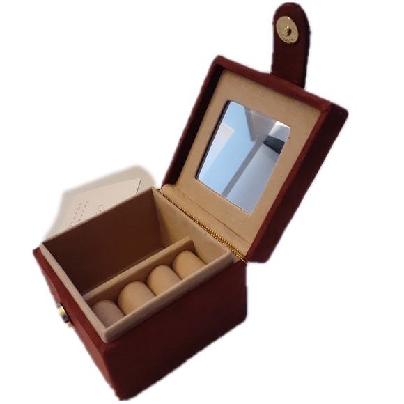 LC Burgundy Jewelry Box - Picture 3 of 5